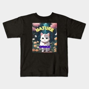 Cat Nature Cuddle Kids T-Shirt